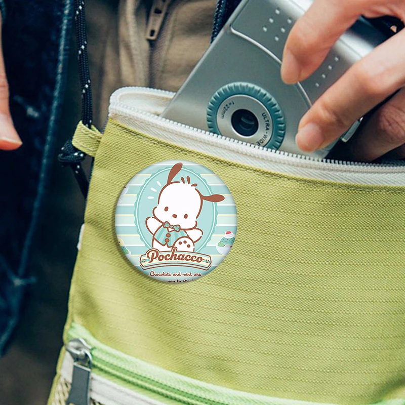 เข็มกลัดการ์ตูนน่ารัก คิตตี้ โปชาโกะ ซินนามอโรล คุโรมิ สำหรับติดกระเป๋า เสื้อผ้า คอสเพลย์ ของตกแต่ง