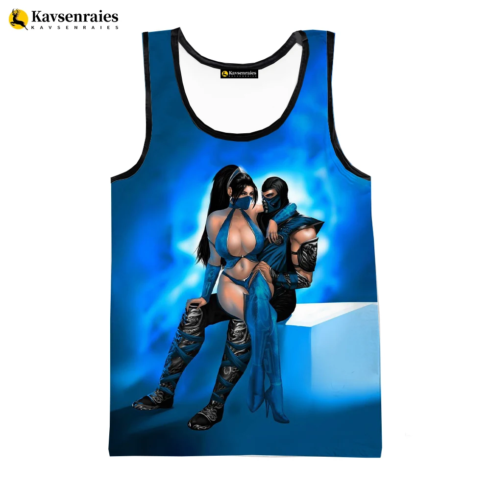 Mortal Kombat 11 3D Printed Tank Tops Men\'s Clothing Men Women Casual Sleeveless T-shirt Hip Hop Streetwear Oversized Tops