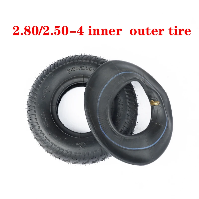 Tires 2.80/2.50-4 Outer Tires Inner Tubes for Gas/Electric Scooters ATV Elderly Mobility Vehicles Trolley Parts Pneumatic Tyres