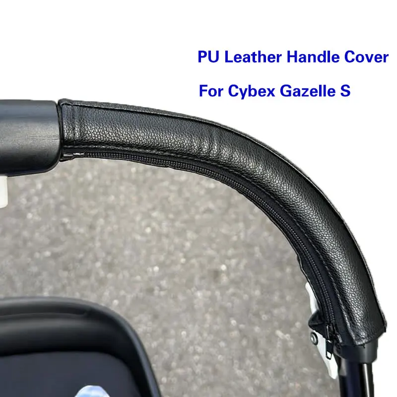 Stroller Handle Cover Fit For CYBEX Gazelle S Stroller Bar Sleeve Case Leather Armrest Protect Cover Stroller Accessories