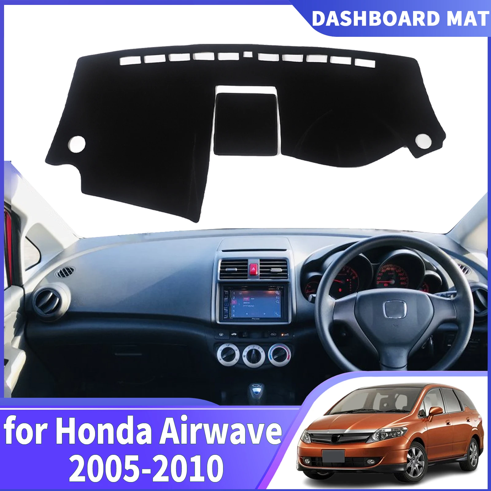 

fit for Honda Airwave 2005 2006 2007 2008 2009 2010 DashMat Sunshade Dashmat Dashboard Cover Pad Protective Carpet Accessories