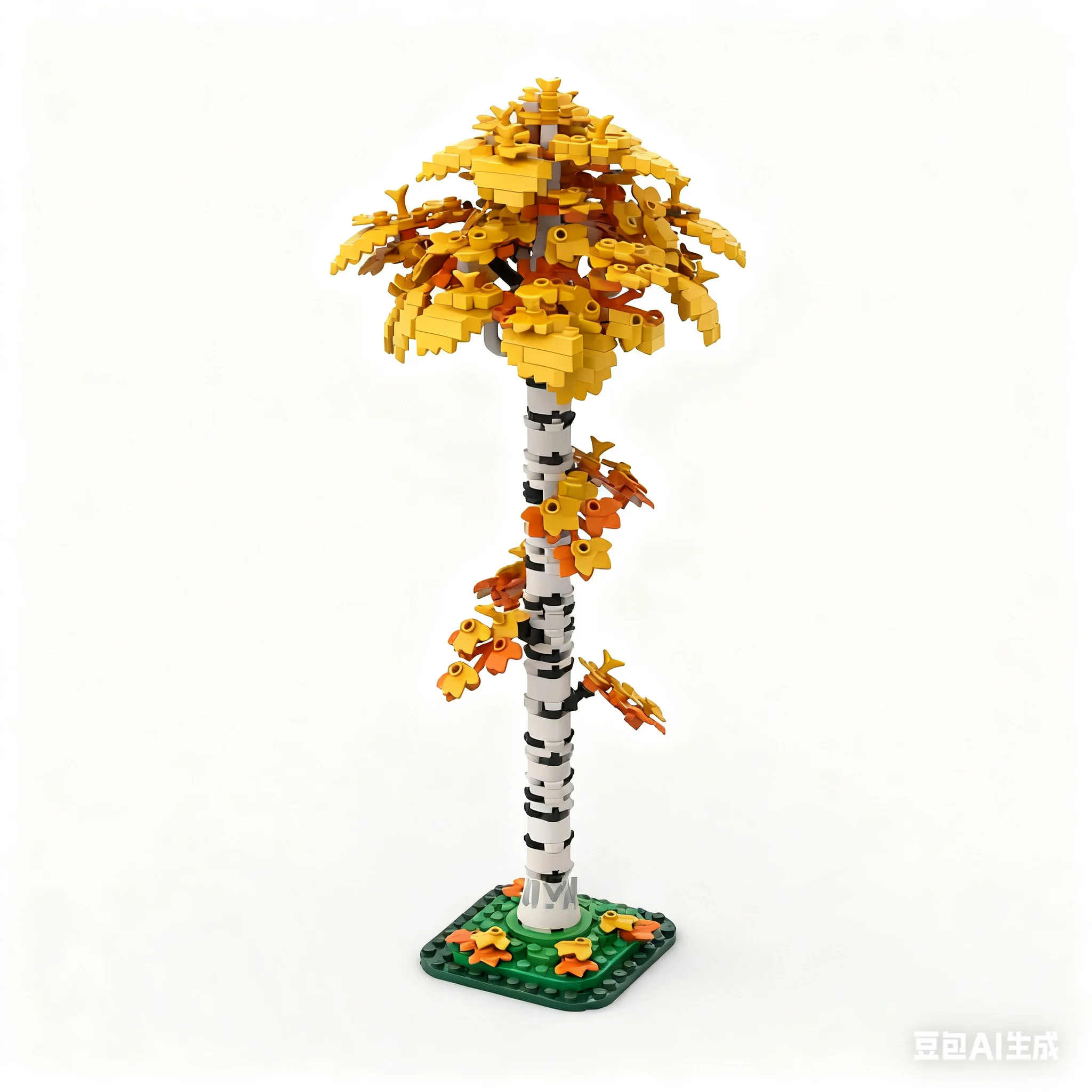 

376PCS MOC Creative Model Birch Tree Collectible Display DIY Bricks Home Decor Gift Decoration Collection Showcase Building Set