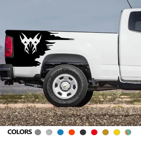 Pickup Rear Trunk Side Sticker For Chevrolet Silverado Toyota Hilux Isuzu Dmax Dodge RAM Ford F150 Decal Auto Tuning Accessories