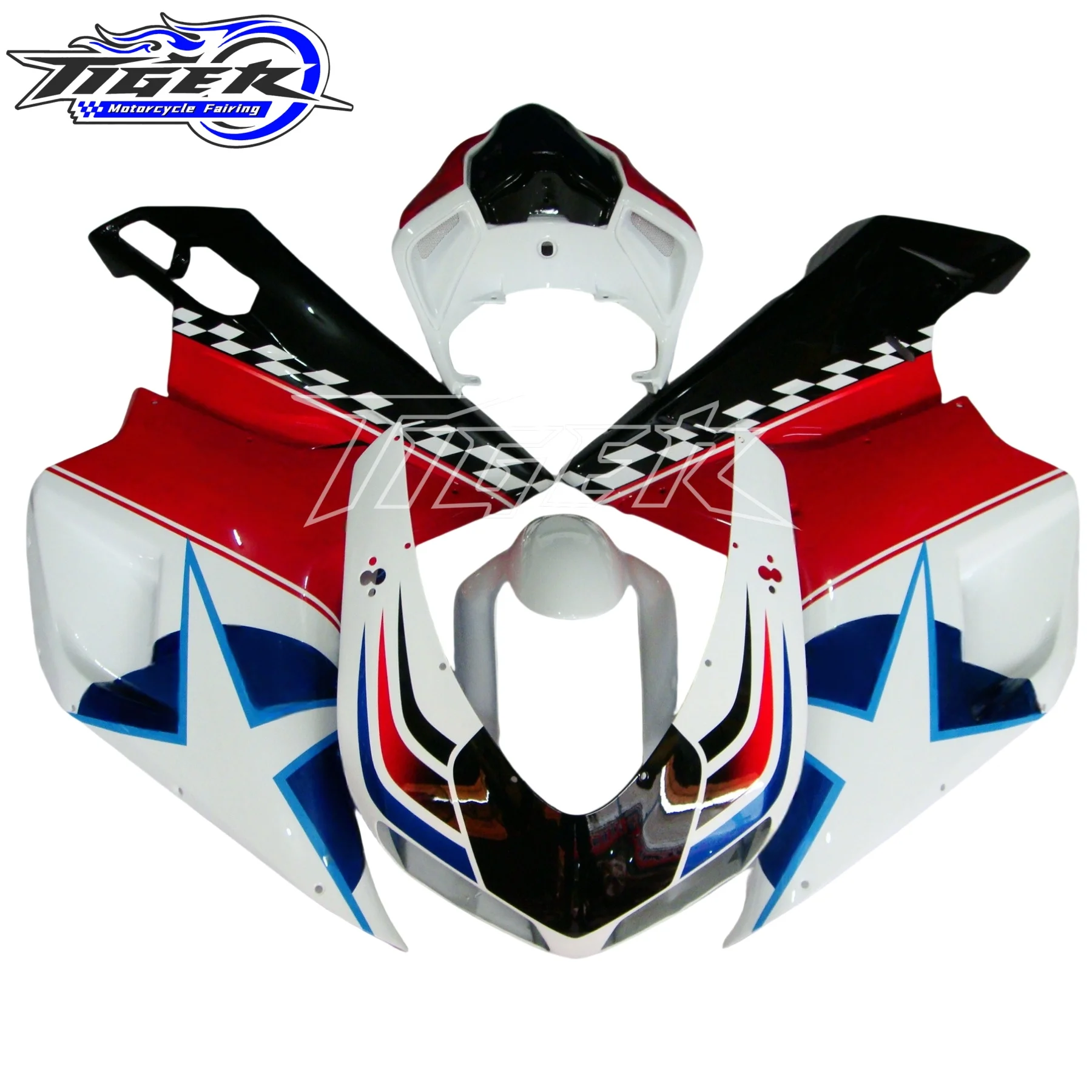 

Motorcycle Fairing Kit For Ducati 1098 2007 2008 2009 2010 2011 2012 Reliable ABS Injection Molded Plastic Solid Bodywork Parts