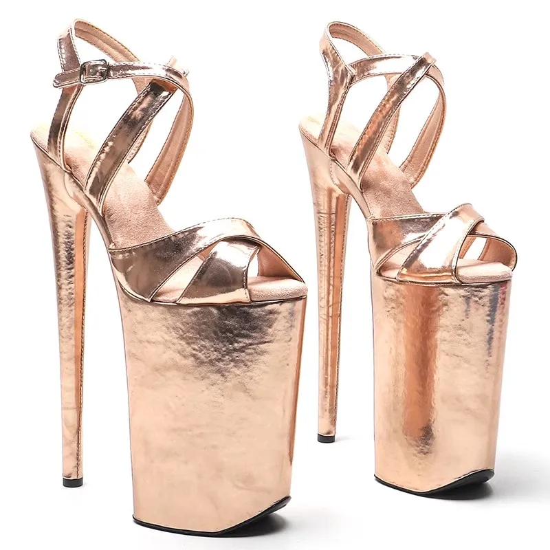 

LAIJIANJINXIA New Sexy Stiletto Sandals Platform Women Shoes Sexy Dance Shoes 26 CM High Heels Sandals Pole Dancing Shoes 019