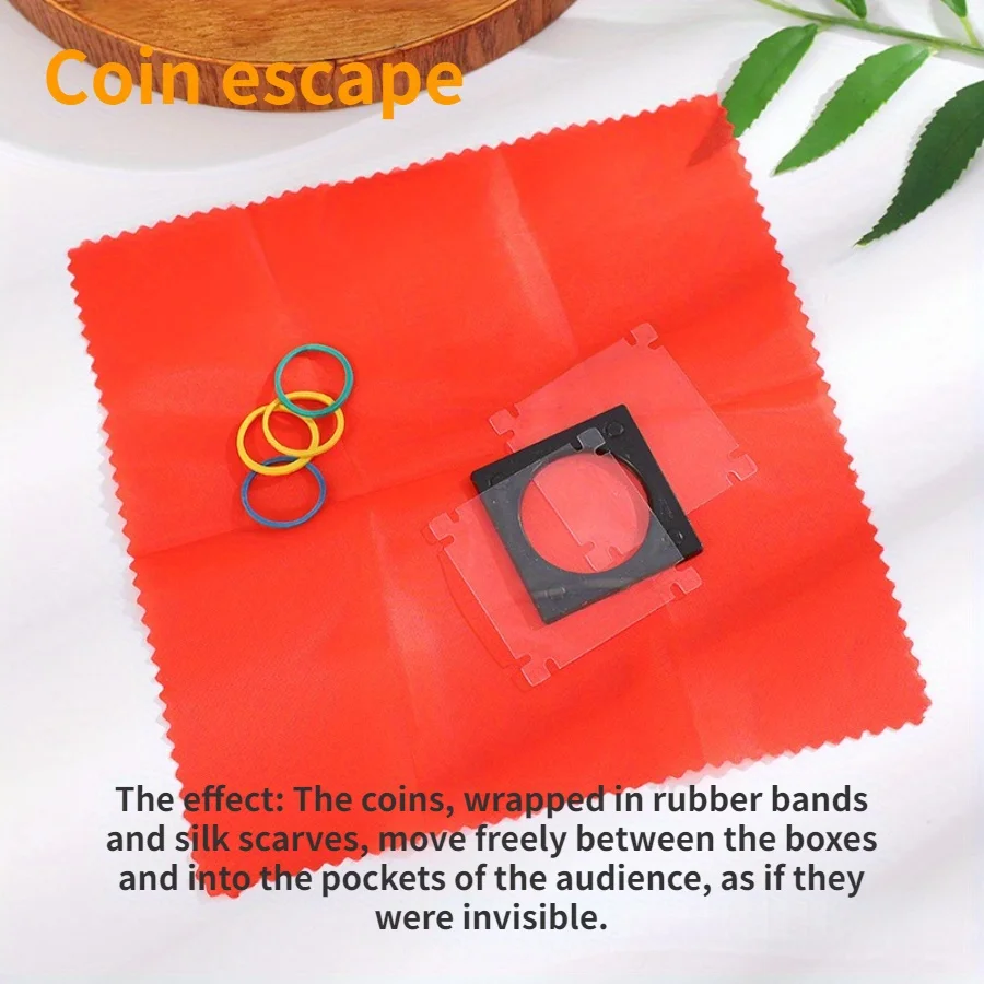 Pièce d'évasion de pièces de monnaie, disparition, pièce de monnaie de voyage, élimination des coquilles de pièces de monnaie, couleur aléatoire, adaptée aux adolescents de plus de 14 ans