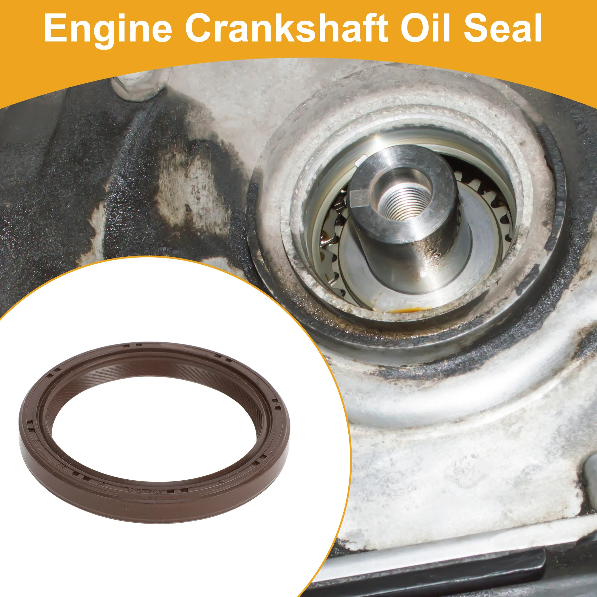 

UXCELL 1 Pc Front Crankshaft Oil Seal for Nissan 350Z 03-08 No.13510-31U10 Main Seal