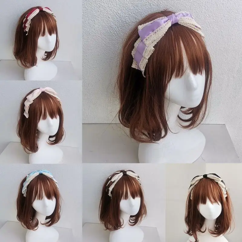 

39BB повязка на голову в стиле Лолиты ручной работы, обруч для волос, аксессуары для волос для уличной съемки