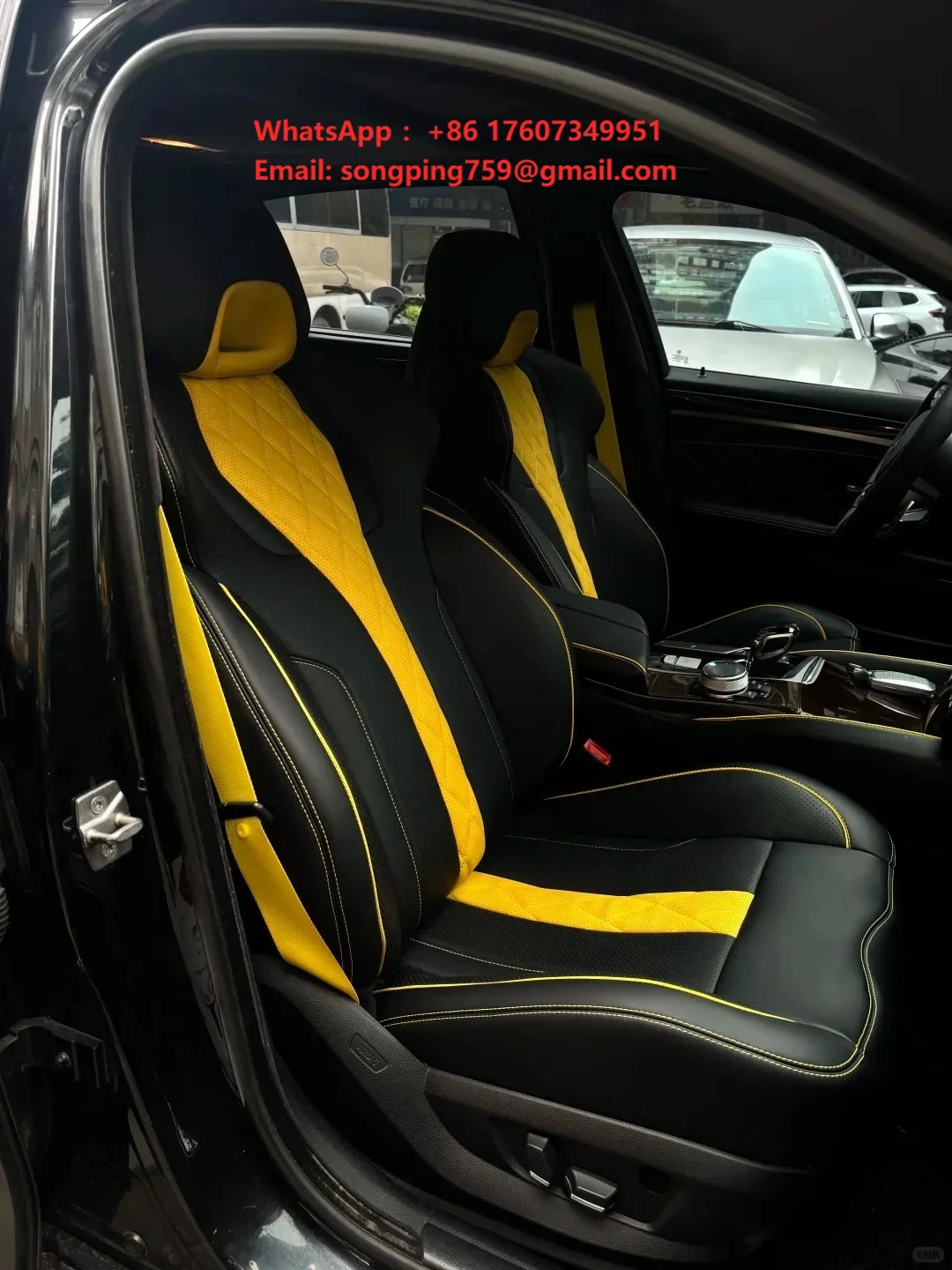 For BMW F30 F80F10M3M5X3Upgrade Car Interior Accessories Sport Racing Bucket Seat Covers Customize Leather Cover and Sponge Seat
