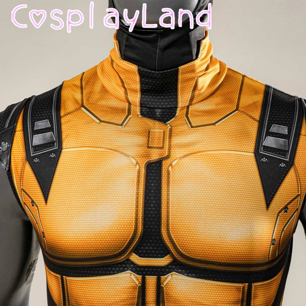 Revolutie Wolf Komische Superheld Cosplay Kostuum Gouden Gevechtspak Halloween Geschenken Afdrukken Zentai Jumpsuit Kostuum Bodysuit