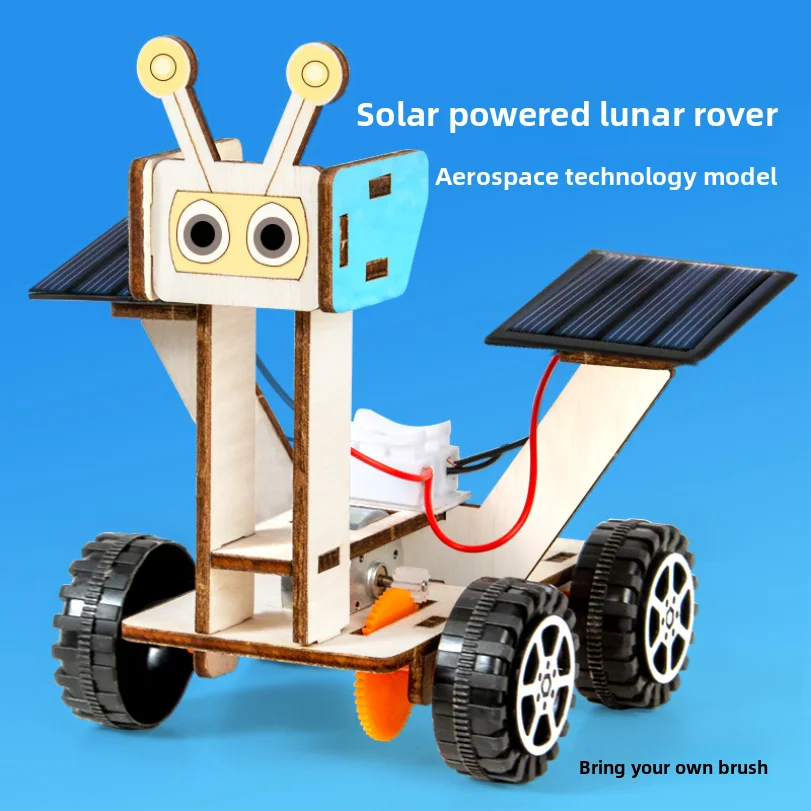 Science Experiment Material Set DIY Solar Lunar Rover Exploration Vehicle Model Children's Toy Technology Small Production