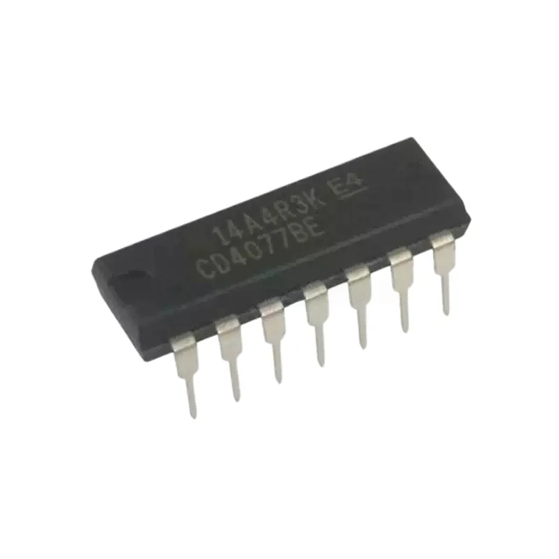 10PCS CD4077 CD4077BE TC4077BP HEF4077BP DIP-14 brand new original four two input XOR gate/inverter chip