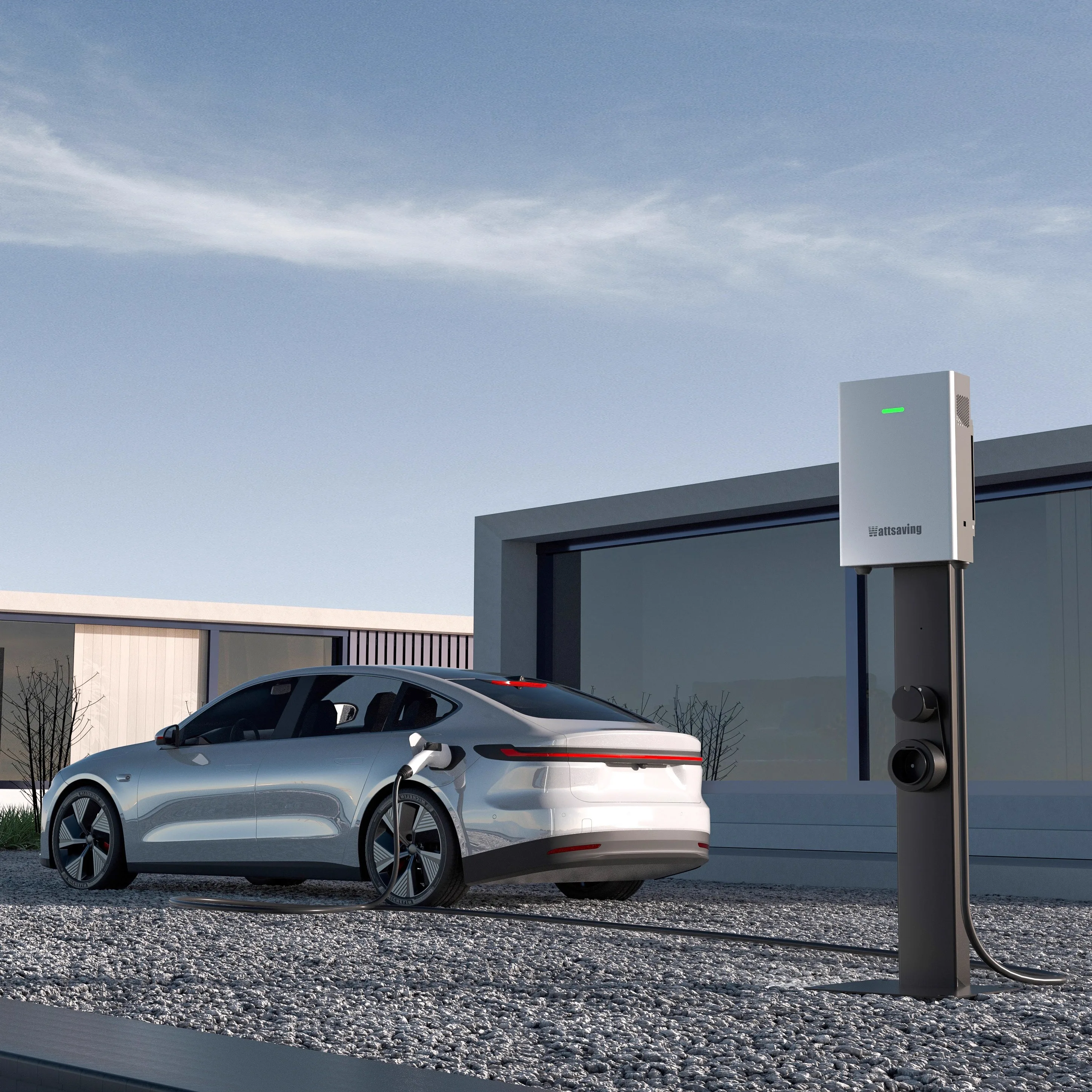 7kW 220V DC الجدار شاحن EV Wattsaving جديد المنزل محطة شحن السيارة الكهربائية شهادة CE #4