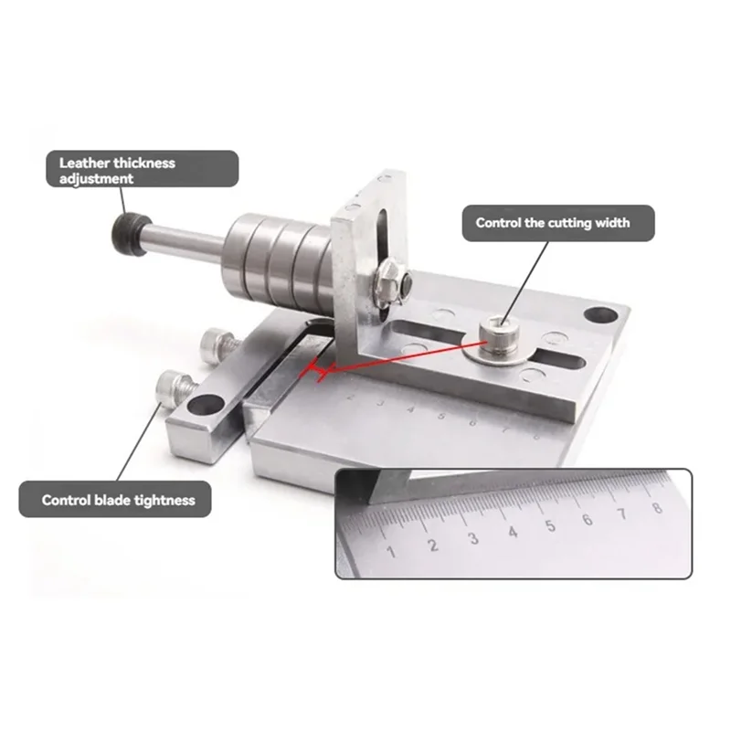 

N96R DIY Handmade Leather Strip Cutting Machine Strip Rope Belt Cutter Leather Cutting Tool