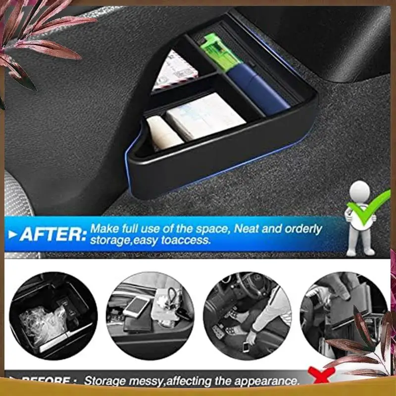 AB59-For Id.4 VW Id4 2021-2023 صندوق تخزين وحدة التحكم المركزية وحدة التحكم المركزية أسفل إدراج صينية صندوق تخزين جانبي للباب الاسمية #3