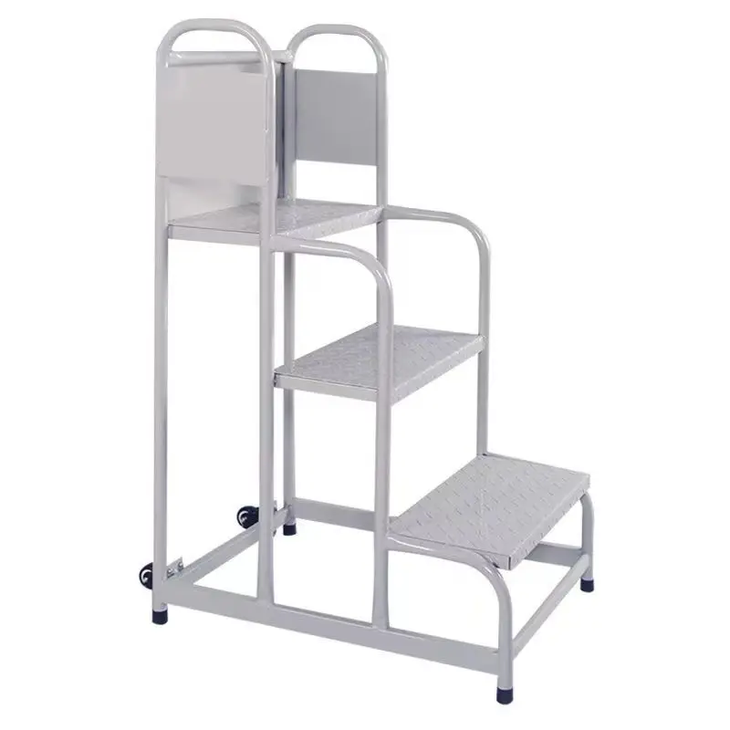Warehouse tally climbing ladder freight ladder 2 steps 3 steps ladder stacking truck loading and unloading truck mobile pulley