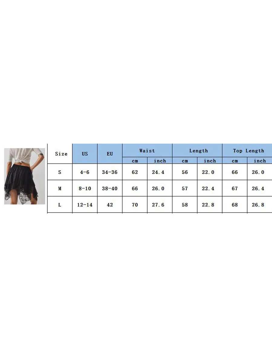 Women Lace Mini Skirts Solid Color Fashion Floral y2k Skirt Casual Vacation Flowy Fit Aesthetic Sheer Dress 2024 New Streetwear