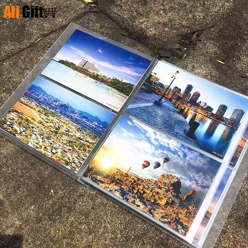 Transparent Plastic Cover for 3R Photos Collection Pocket Photo Album Simple, PP Surface, Home Decor, 5 Inch, 80 pocket Inserted