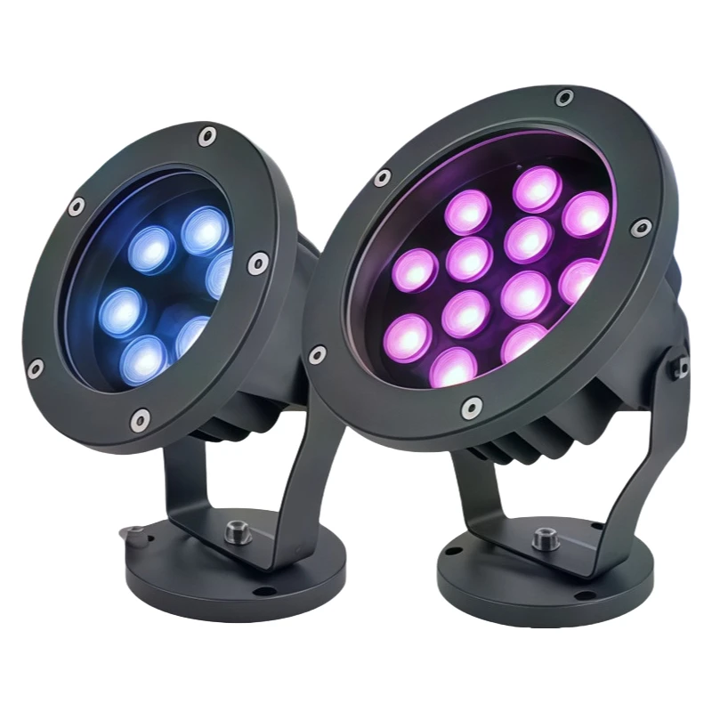 Christmas Lights Landscape Lighting Tree Lawn Lamp Outdoor Garden Decoration 3W 6W 9W 12W 18W 12V 220V LED RGB Park Spotlights
