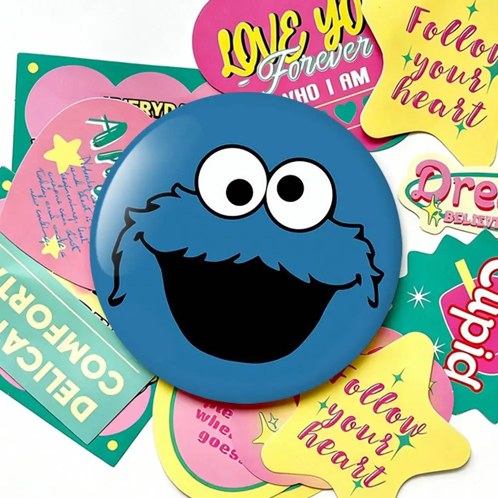 C-Cookies Monster Cartoon Laser Badge Applicable For Backpack Clothes Hats Decor Creative Accessories view 4