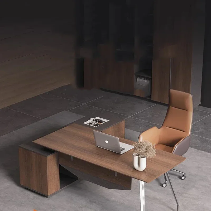 HighQuality Work L Shaped Office Desk Standing  Luxury Office Executive Work Desk Bedroom Coffee Modern Furniture on Sale