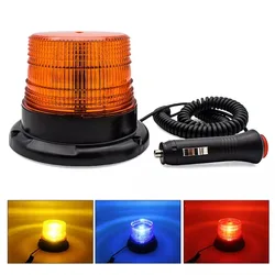 Car Strobe Light Emergency Magnetic Flashing Traffice Indication Flash Beacon Light LED Orange Blue Red Flash Car Warning Light