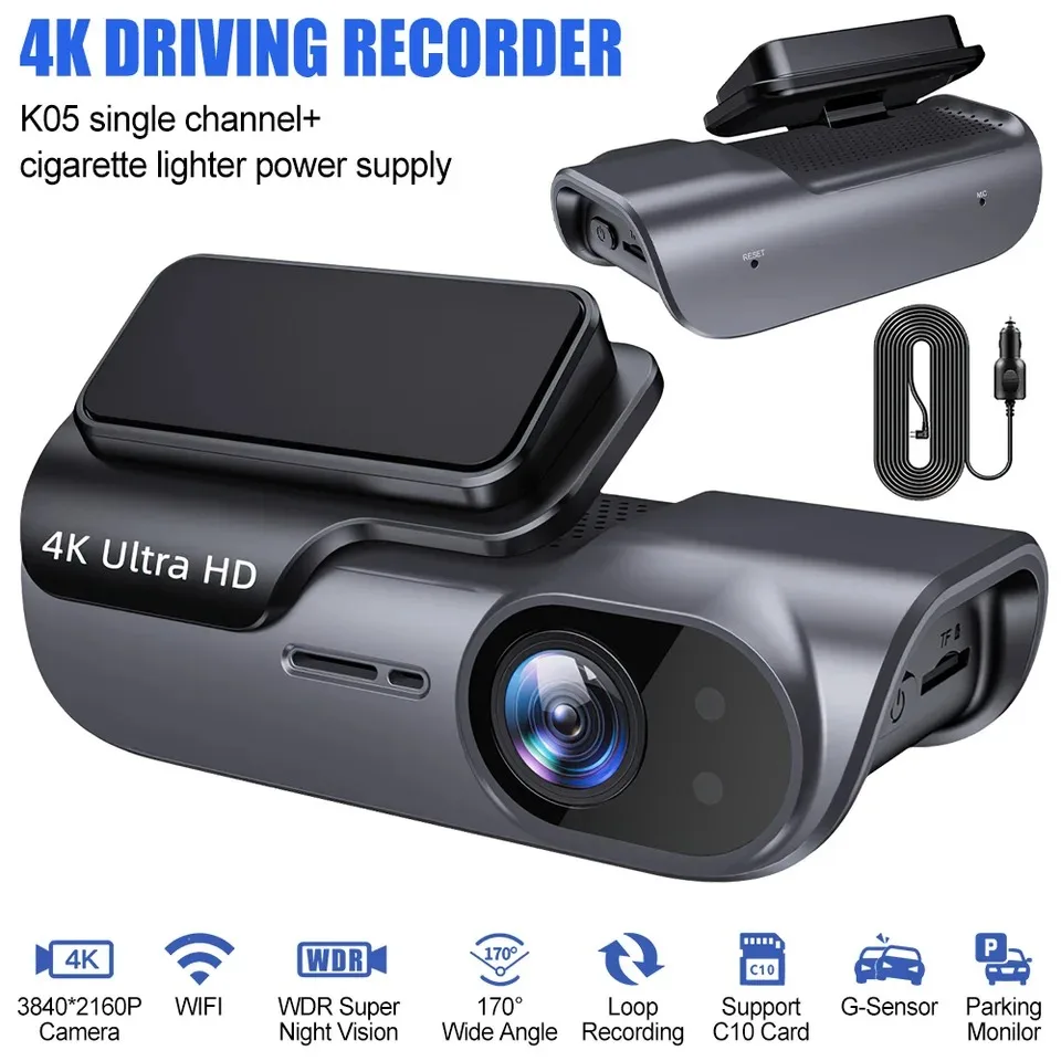 

4K DashCam Беспроводной Wi-Fi GPS Передний Автомобильный Видеорегистратор Видеорегистратор G-сенсор Камера ночного видения Запись