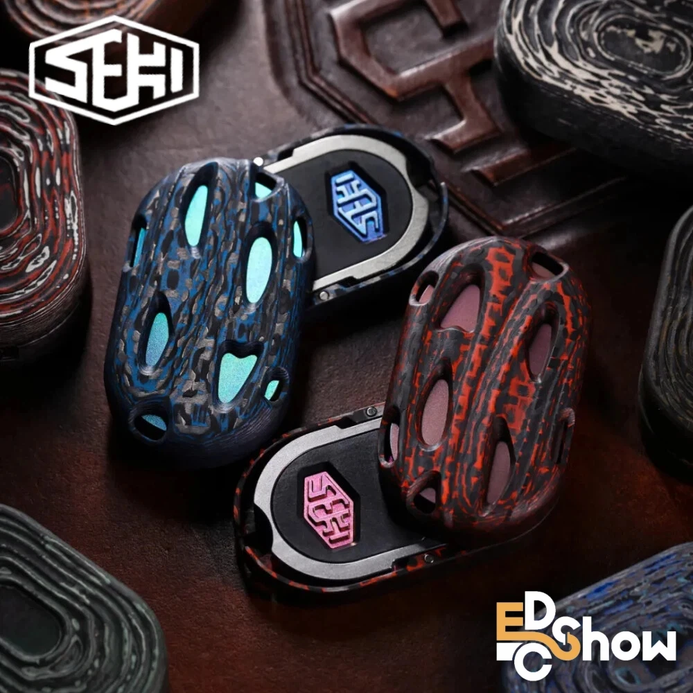 

SEKI EDC LAG Carbon Horse Push Slider 2026 EDC SHOW Fidget Slider Rotates Left And Right 360° Fidget Toys Adults Original Design