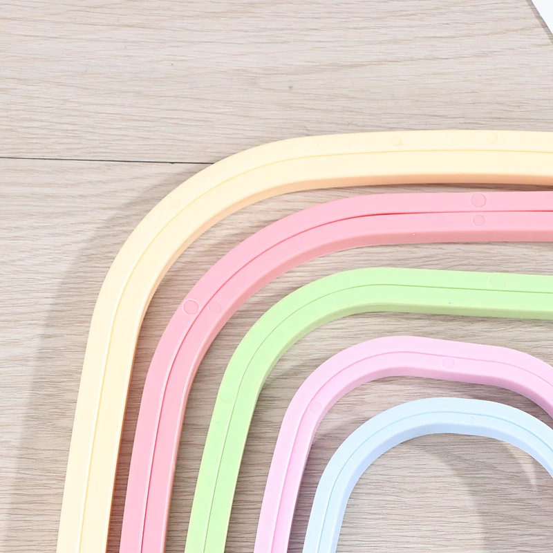 5 Size Plastic DIY Embroidery Hoops Square Shape Cross Stitch Hoops Frame Ring