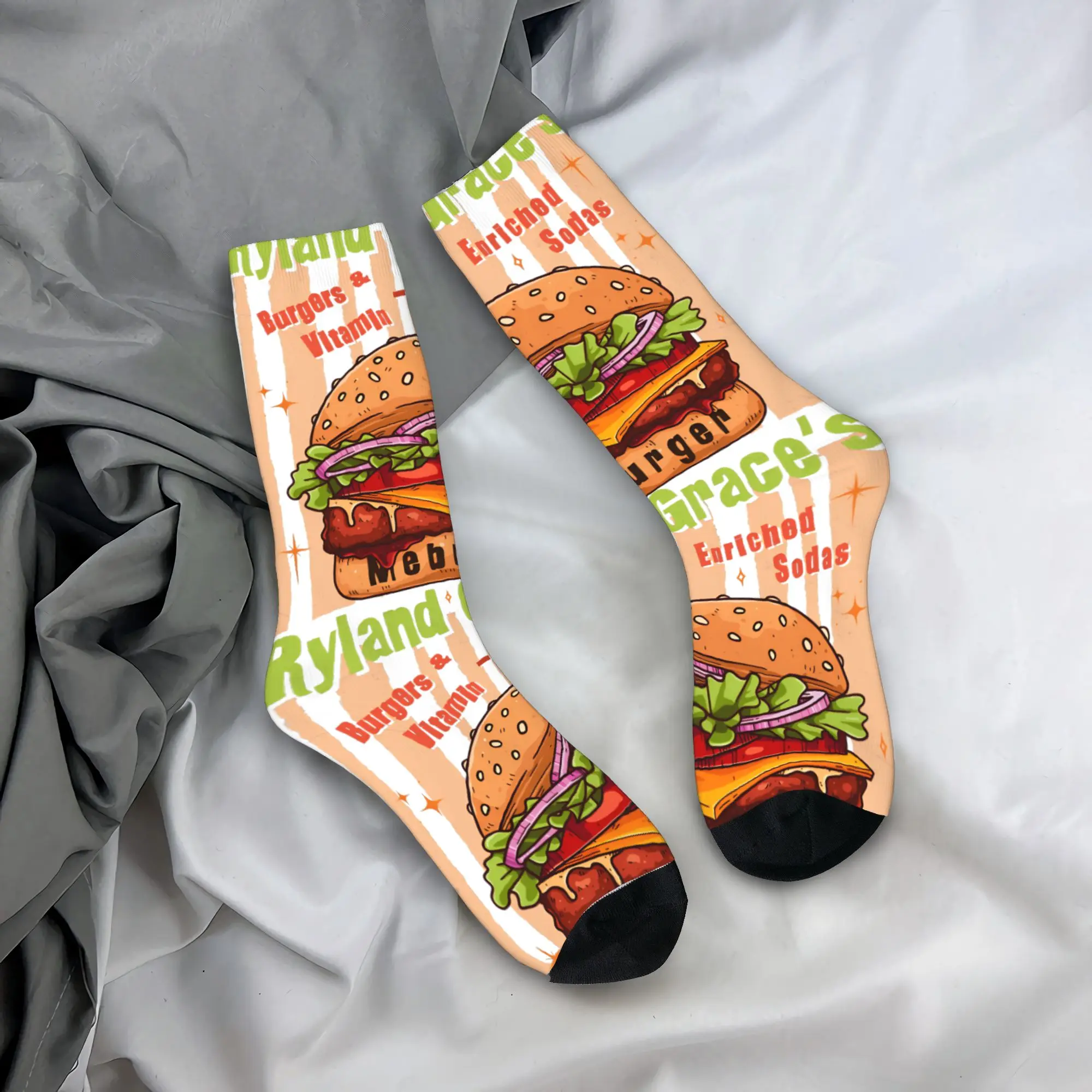 Happy Funny Male Men Socks Casual Project Hail Mary Ryland Grace's Meburger Sock Sport Women Socks Spring Summer Autumn Winter