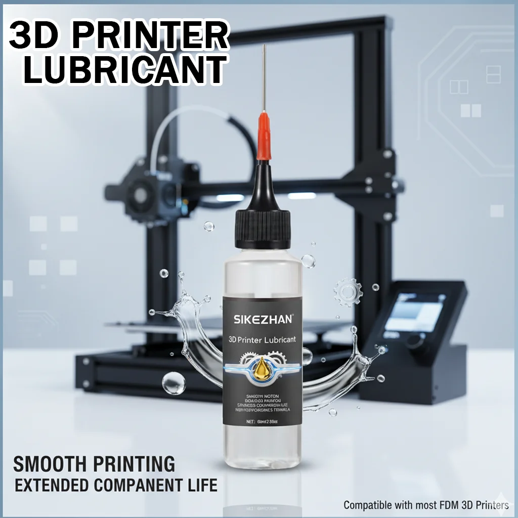 

3D Printer Motion System Oil – Lubricates, Lowers Noise, Damps Vibration, Universal for Rails/Lead Screws/Bearings