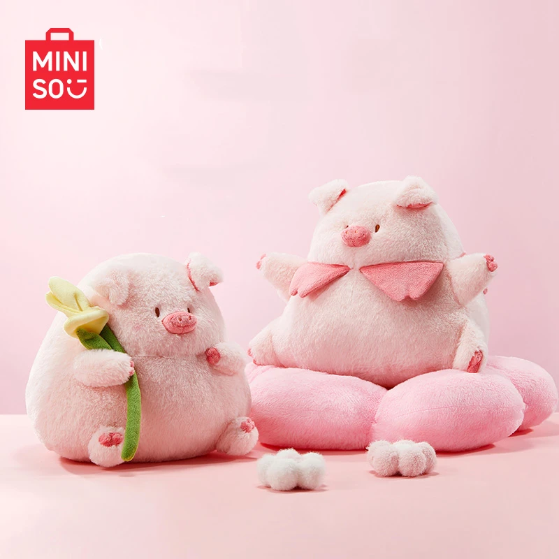 

Серия MINISO FaFa, милая мягкая плюшевая игрушка в виде Свинки-тюльпана, модель дивана, декоративная подушка, Детская плюшевая игрушка, подарок на день рождения