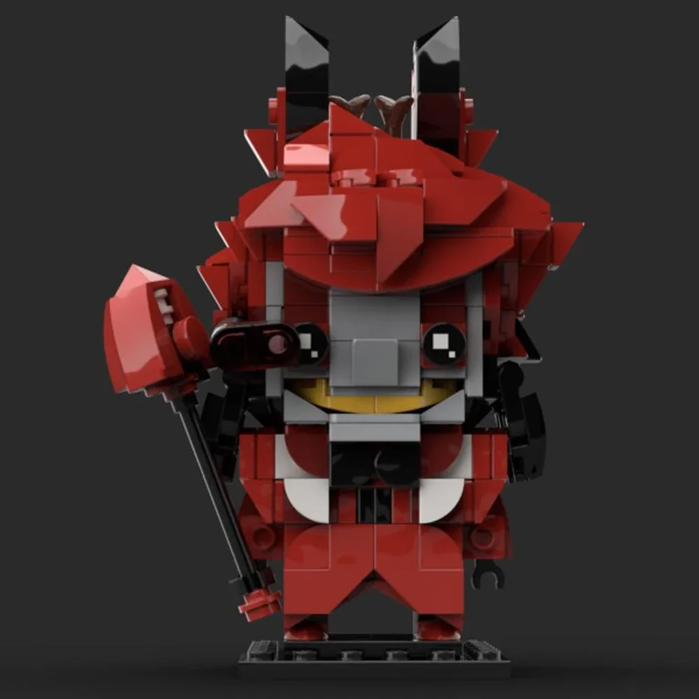 MOC-Bloco de Construção de Hotel Hell Bricks para Crianças, Action Figure, Alastor, Lucifer Final Brickheadz, Animar Presentes, Brinquedo