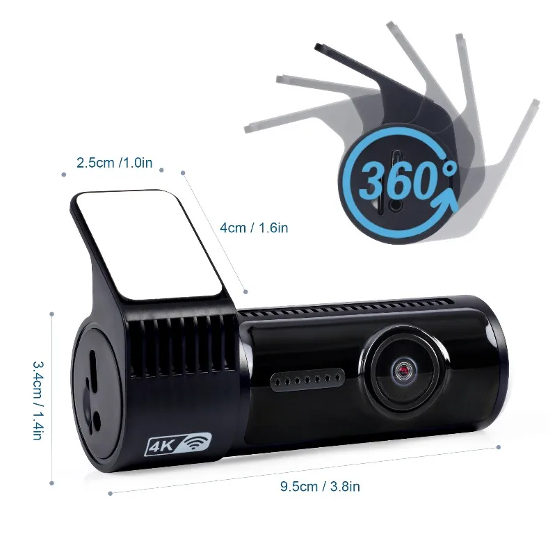 1.47 Inch IPS Driving Recorder High Definition Dual Lens WIFI Version Mobile Phone Interconnection CARDVR High Definitionvision