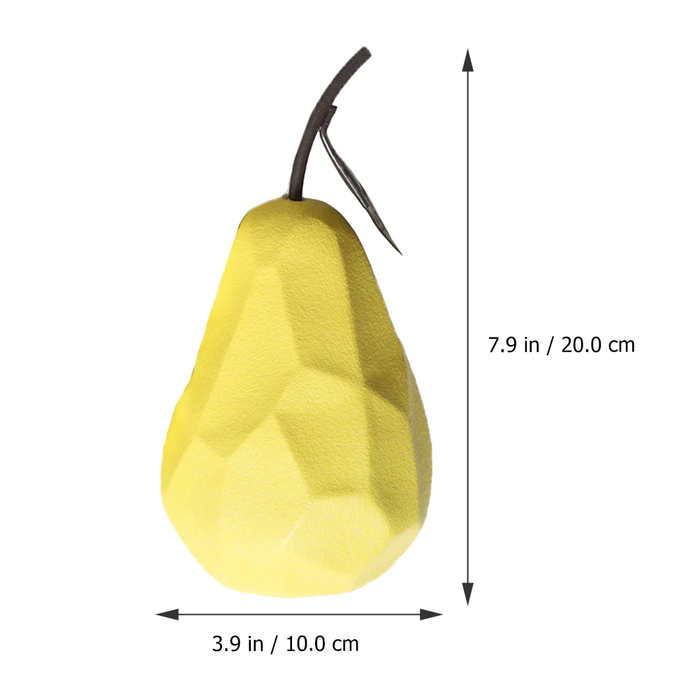 

1Pcs Fruit Sculpture Decor Ceramic Art Craft Bright Color Smooth Texture Home Room Desktop Ornament Creative Geometric Design