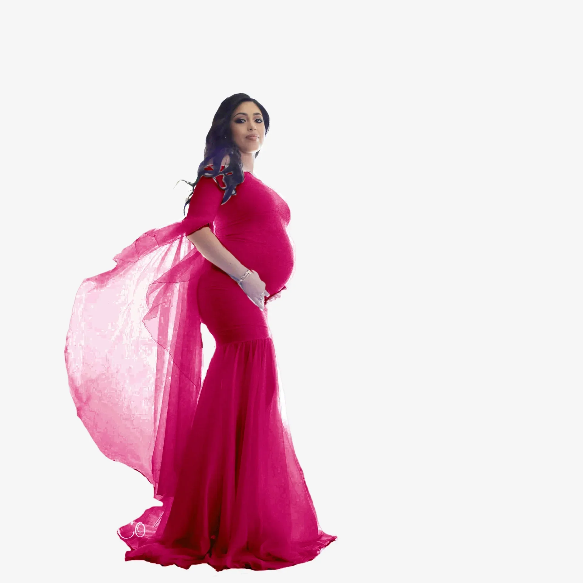 Chiffon Women Maternity Photography Dress Floor Length Long  for Mother Pregnancy  maternity  for photo shoot