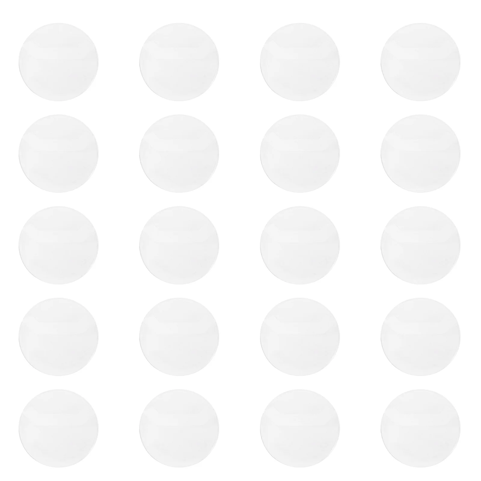 

20 Pcs Round Badge Sleeve Cover Display Coin Collecting Collection Protective PVC Badges Clear