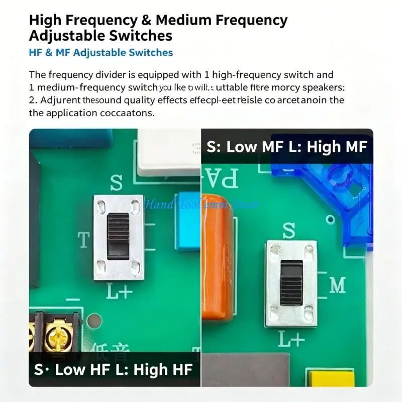 

H37F Passive Speaker Frequency Divider Board with High Center Controls