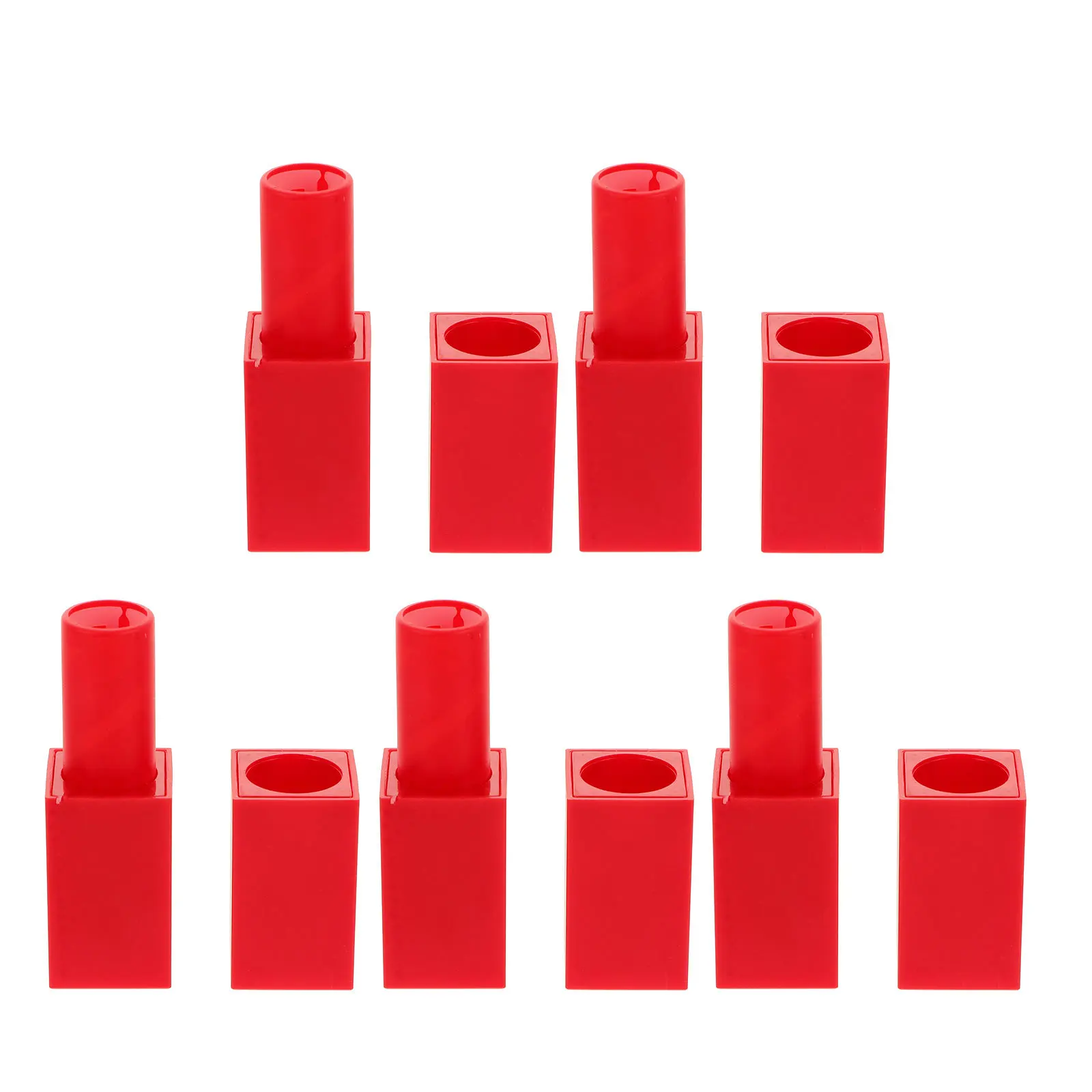 Tubes de rouge à lèvres rechargeables, 5 pièces, fermeture magnétique lisse, conteneurs vides pour baume à lèvres, pour bricolage, stockage de Crayons à lèvres naturels