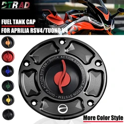 Tappo serbatoio carburante moto per Aprilia Tuono V4 RSV4 RR RF 1100 Factory 2015-2021 accessori coperchio serbatoio carburante Gas a sgancio rapido