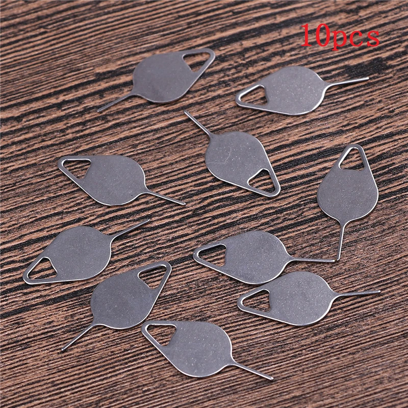 10pcs Sim Card Tray Removal Eject Pin Key Tool Stainless Steel Needle for iPhone iPad Samsung for Huawei xiaomi