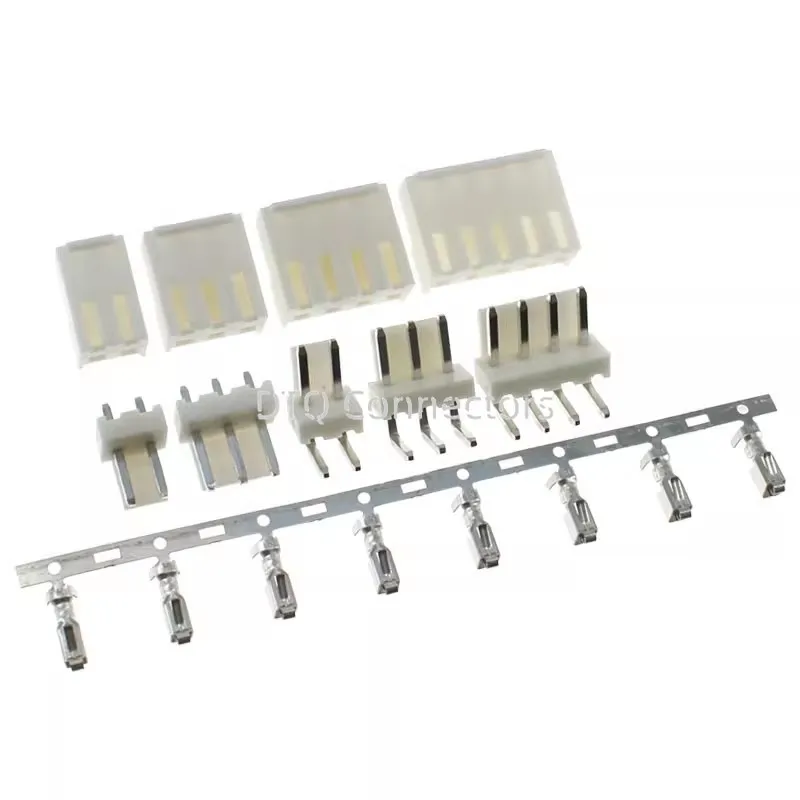 10 sets  VH3.96 connector spacing 3.96MM plug+straight needle holder+terminal 2/3/4/5/6/7/8/9/10/11/12P bent needle holder