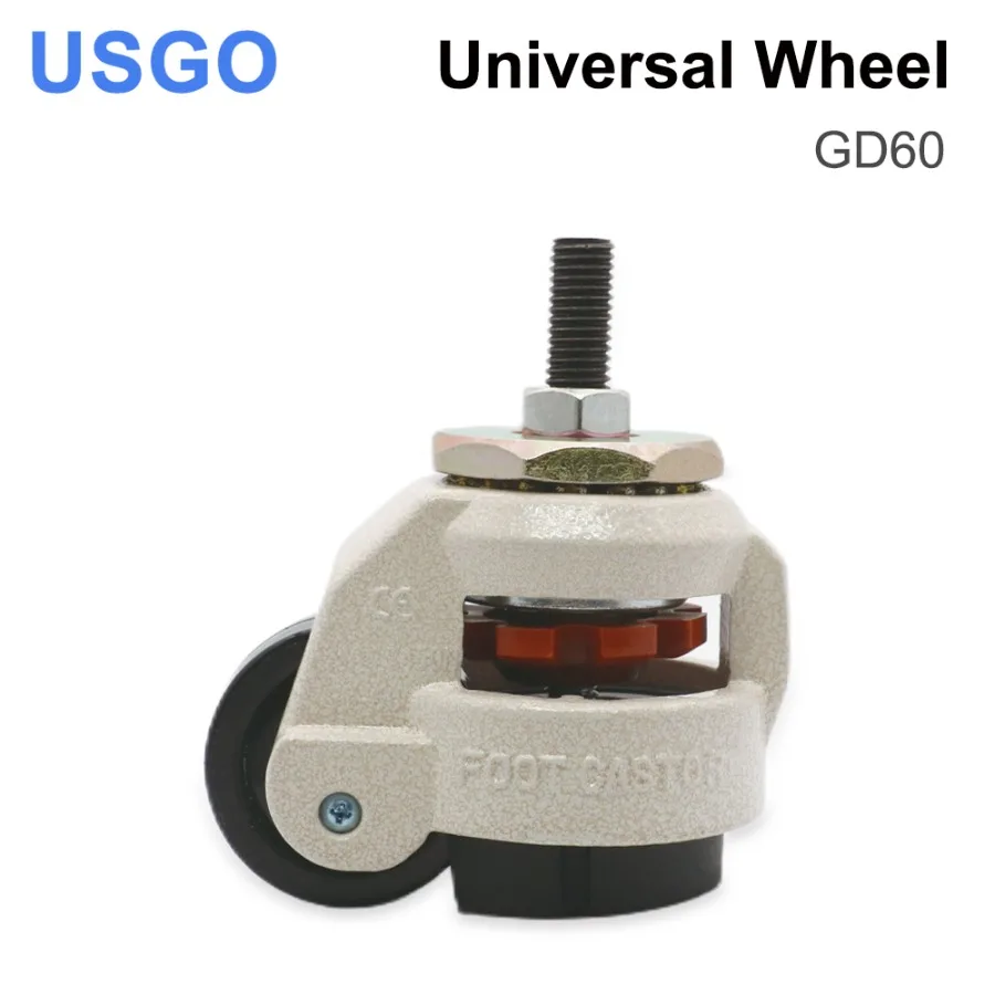 USGO Machines Universal Wheel GD-60S 10mm Adjustable M12 Standard Thread for CO2 Laser Cutting & Engraving Machine