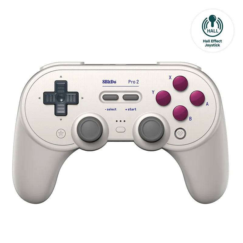 8BitDo-Pro 2 Gamepad Bluetooth, Joystick Efeito Hall, Nintendo Switch, PC, Mac OS, Android, Steam Deck, Raspberry Pi, Novo