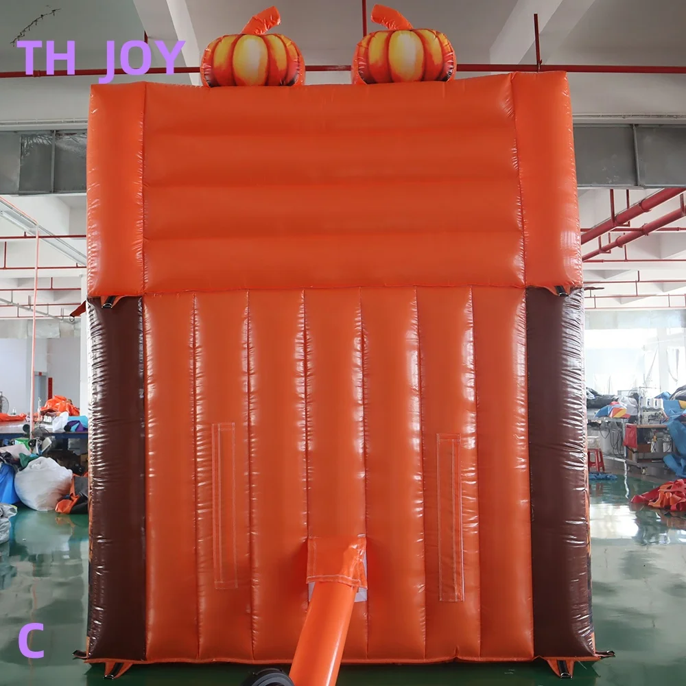 速い航空便による玄関先配送、大人と子供向けのハロウィン用空気注入式パンプキン投げゲーム、バスケットボールフープゲーム