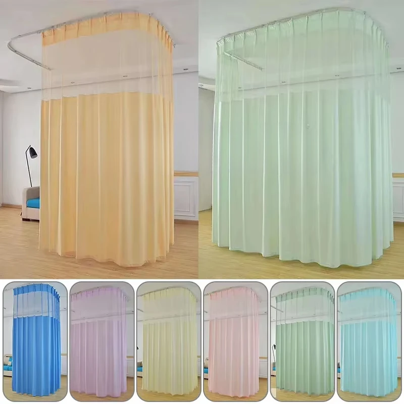 Rideau médical d'hôpital, pour Salon de beauté, SPA, pour patients, aveugles, panneaux de traitement de fenêtre privés, avec crochets