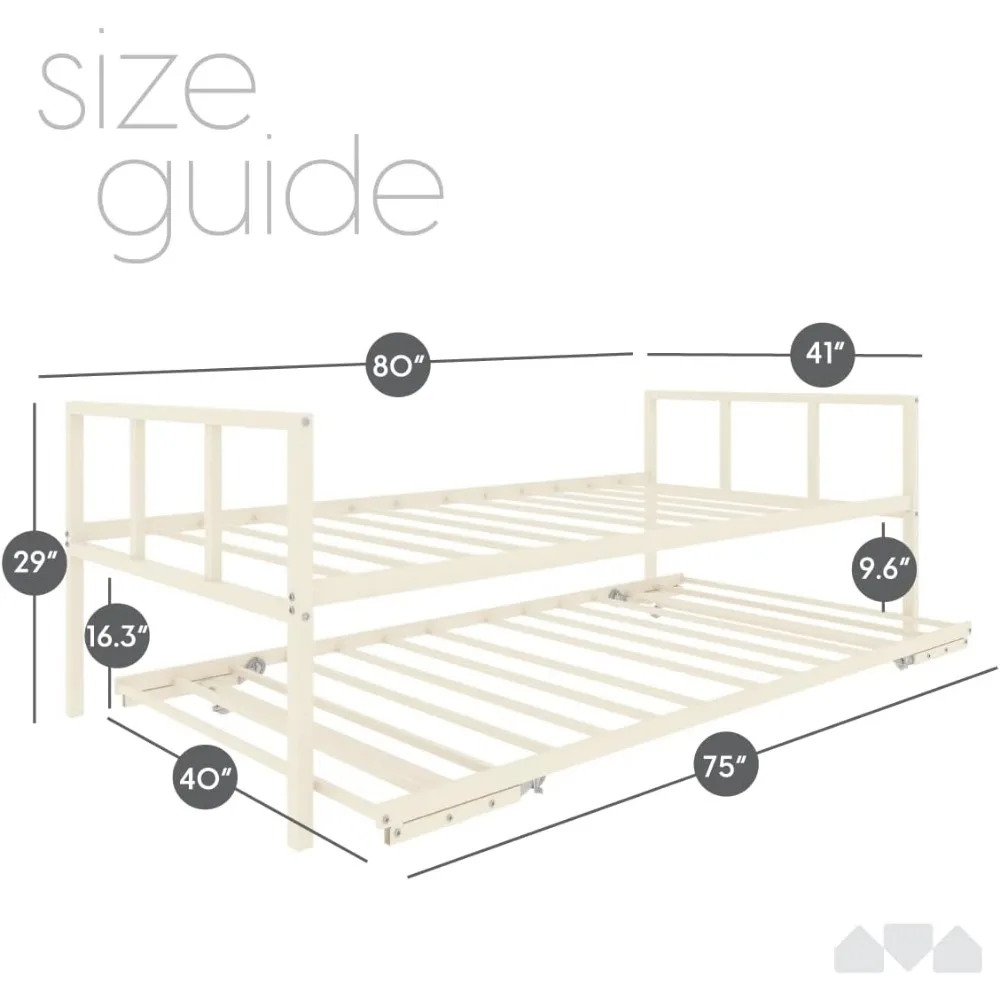 Conjunto de sofá duplo e cama dobrável, sofá de descanso com rodízio pop-up - colchões vendidos separadamente