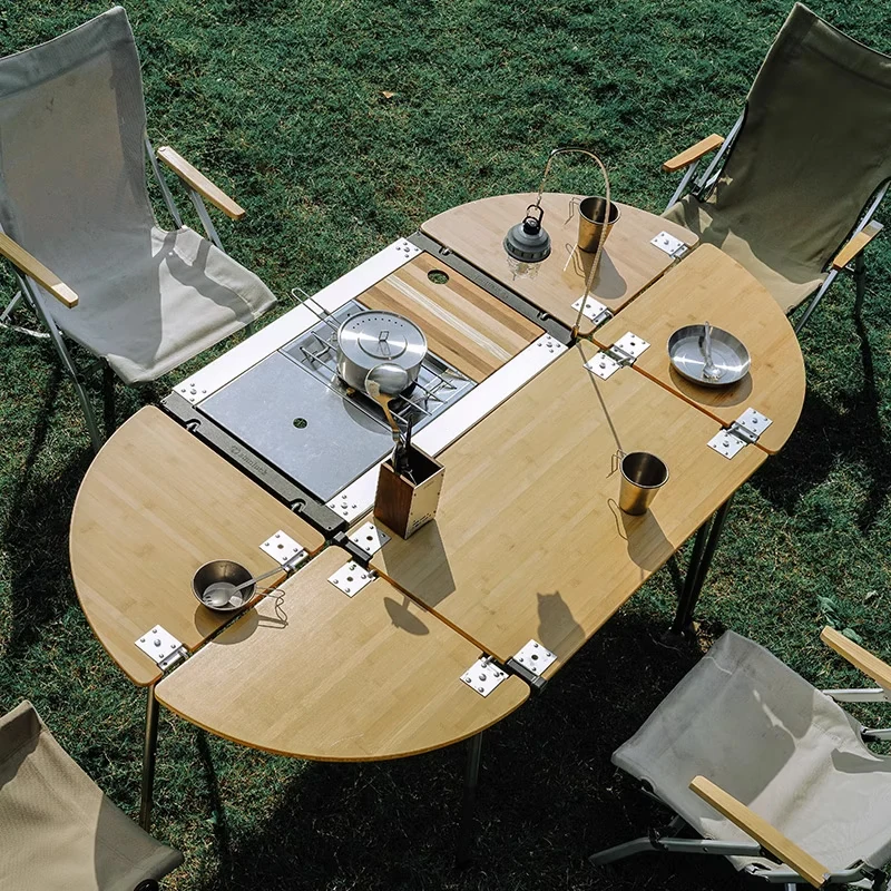 Mobile kitchen package camping assembly splicing adapted to Xuefeng courtyard home cooking table