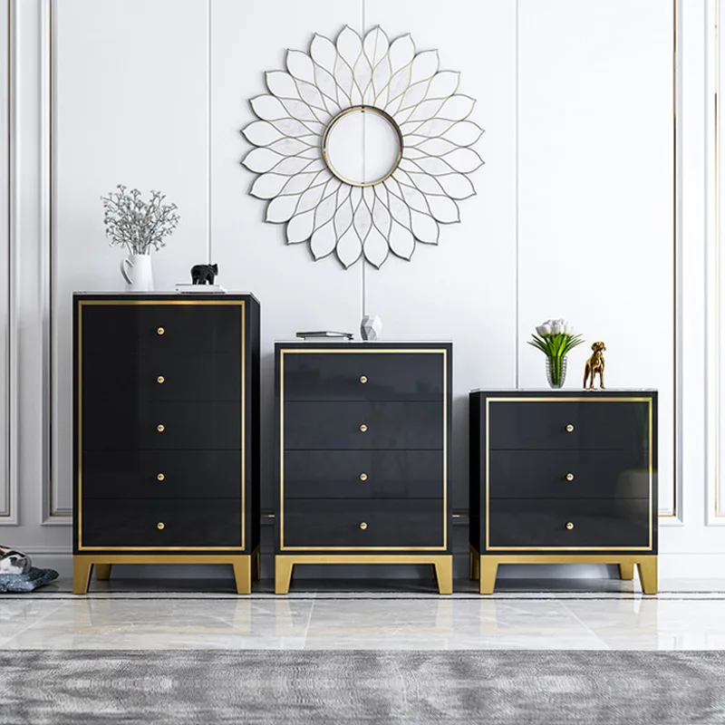 #Light luxury chest, post-modern vertical cabinet, simple paint baking, secret cabinet, Hong Kong-style drawer cabinet, bedroom,