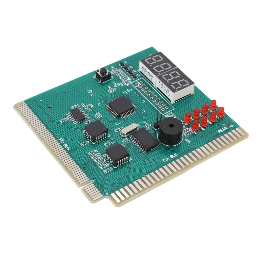 Practical 4 Digit Display PC Diagnostic Card LED Display with Cable POST Code Display POST Tester Card Hardware Diagnostics